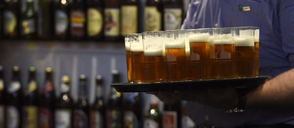 Beer is presented at the opening day of the Gruene Woche (Green Week) agricultural fair in Berlin on January 15, 2016 - Sputnik International