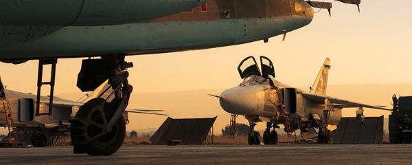 Russian jets at the Hmeymim airbase in Syria - Sputnik International