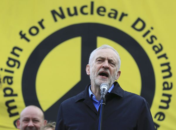 Jeremy Corbyn, the leader of Britain's opposition Labour Party, addresses a protest against the Trident nuclear missile system in London, February 27, 2016. Jeremy Corbyn, the leader of Britain's opposition Labour Party, addresses a protest against the Trident nuclear missile system in London, February 27, 2016. - Sputnik International
