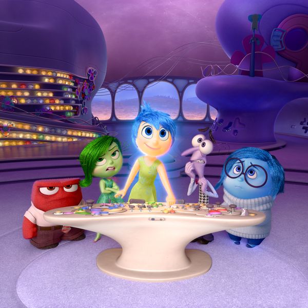In this image released by Disney-Pixar, characters, from left, Anger, voiced by Lewis Black, Disgust, voiced by Mindy Kaling, Joy, voiced by Amy Poehler, Fear, voiced by Bill Hader, and Sadness, voiced by Phyllis Smith appear in a scene from Inside Out. The film has won an Oscar for best animated picture. - Sputnik International