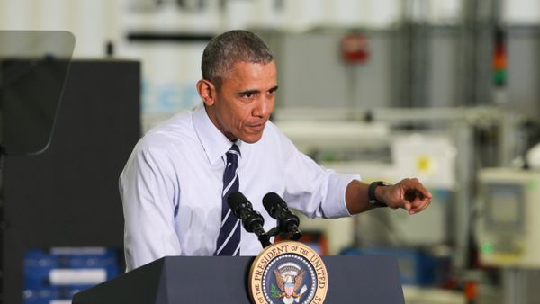 President Barack Obama speaks following his tour of the Saft America factory in Jacksonville, Fla., Friday, Feb. 26, 2016 - Sputnik International