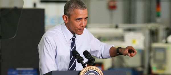 President Barack Obama speaks following his tour of the Saft America factory in Jacksonville, Fla., Friday, Feb. 26, 2016 - Sputnik International