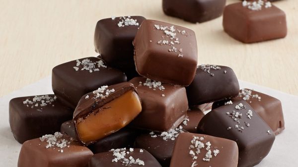   Handmade Chocolate covered Gray Sea Salted Caramels - Sputnik International