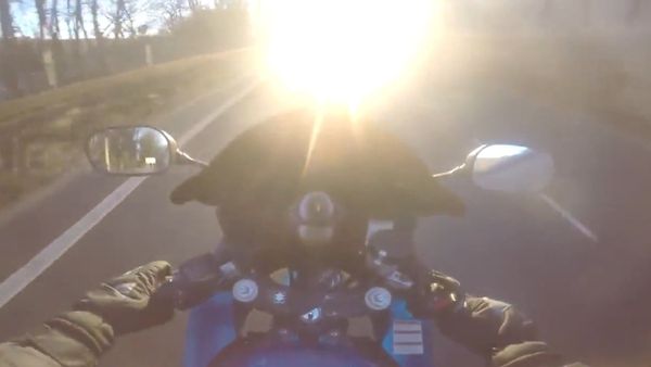 Biker blinded by the sun - Sputnik International