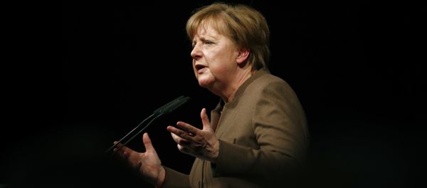 German Chancellor Angela Merkel delivers her keynote speech during the Christain Democratic Union (CDU) politial Ash Wednesday meeting in Volkmarsen, Germany February 29, 2016. German Chancellor Angela Merkel delivers her keynote speech during the Christain Democratic Union (CDU) politial Ash Wednesday meeting in Volkmarsen, Germany February 29, 2016. - Sputnik International