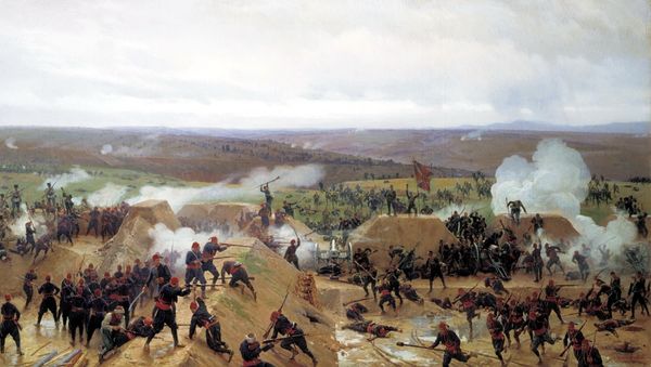 Nikolai Dmitriev-Orenburgsky: Capture of Grivitsa Strongpoint near Plevna by Romanians on 30th August 1877 (1885) Nikolai Dmitriev-Orenburgsky: Capture of Grivitsa Strongpoint near Plevna by Romanians on 30th August 1877 (1885) - Sputnik International