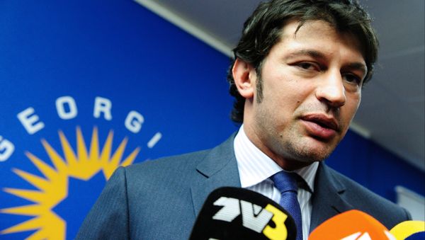Vice Prime Minister of Georgia, Minister of Energy Kakha Kaladze talks with journalists after the congress of the Georgian Dream ruling coalition where he was elected the secretary general of the Georgian Dream - Democratic Georgia party, in Tbilisi - Sputnik International