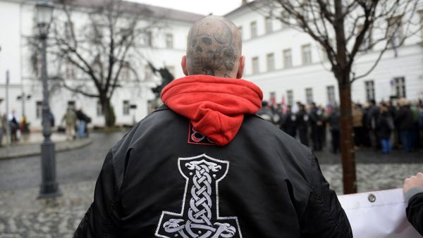 A supporter of a far-right organization attends the event called the 'Day of Honour' on the Kapisztran Square in Budapest, Hungary, Saturday, Feb. 13, 2016 A supporter of a far-right organization attends the event called the 'Day of Honour' on the Kapisztran Square in Budapest, Hungary, Saturday, Feb. 13, 2016 - Sputnik International