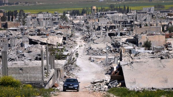 An area that was destroyed during the battle between the U.S. backed Kurdish forces and the Islamic State fighters, in Kobani. file photo An area that was destroyed during the battle between the U.S. backed Kurdish forces and the Islamic State fighters, in Kobani. file photo - Sputnik International
