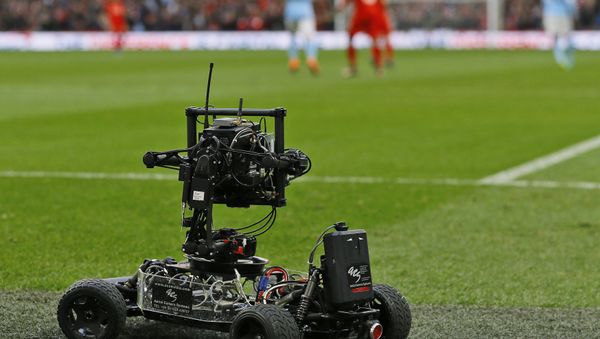 A wheeled remote camera films during the English League Cup final soccer match between Liverpool and Manchester City at Wembley stadium in London, Sunday, Feb. 28, 2016 A wheeled remote camera films during the English League Cup final soccer match between Liverpool and Manchester City at Wembley stadium in London, Sunday, Feb. 28, 2016 - Sputnik International