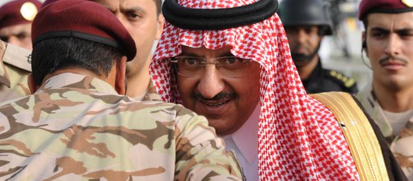 Saudi Crown Prince and Interior Minister Prince Mohammed bin Nayef bin Abdulaziz arrives to attend a graduation ceremony of members of Saudi Special Forces in the capital Riyadh, on May 19, 2015. - Sputnik International