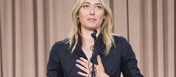Russian tennis player Maria Sharapova speaks at a press conference in downtown Los Angeles, California, March 7, 2016 Russian tennis player Maria Sharapova speaks at a press conference in downtown Los Angeles, California, March 7, 2016 - Sputnik International