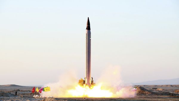 This picture released by the official website of the Iranian Defense Ministry on Sunday, Oct. 11, 2015, claims to show the launching of an Emad long-range ballistic surface-to-surface missile in an undisclosed location This picture released by the official website of the Iranian Defense Ministry on Sunday, Oct. 11, 2015, claims to show the launching of an Emad long-range ballistic surface-to-surface missile in an undisclosed location - Sputnik International