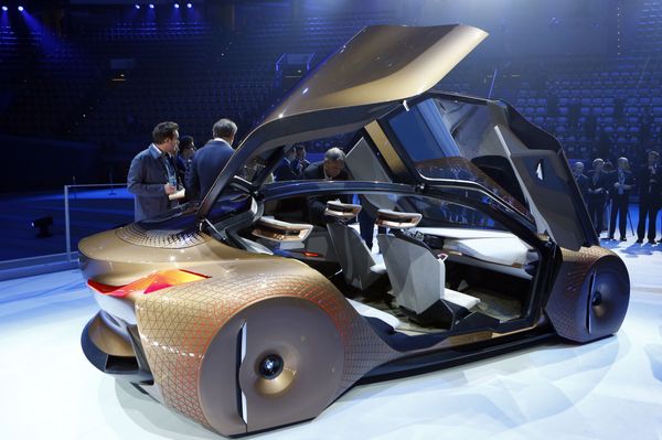 German car manufacturer BMW presents the 'Vision Next 100' concept car during the 100th anniversary celebrations in Munich, Germany, Monday, March 7, 2016 - Sputnik International