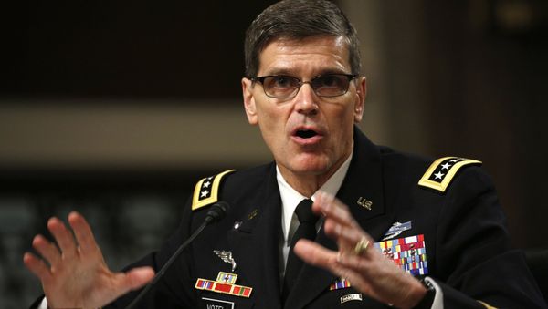 US Army General Joseph Votel testifies during a Senate Armed Services Committee hearing on Votel’s nomination to be commander of the U.S. Central Command on Capitol Hill in Washington March 9, 2016. US Army General Joseph Votel testifies during a Senate Armed Services Committee hearing on Votel’s nomination to be commander of the U.S. Central Command on Capitol Hill in Washington March 9, 2016. - Sputnik International