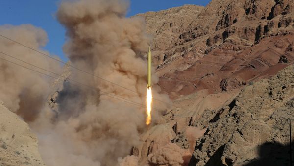 A ballistic missile is launched and tested in an undisclosed location, Iran, March 9, 2016. - Sputnik International