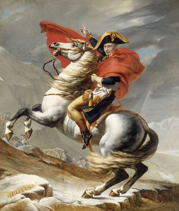 Vladimir Putin replaces Napoleon Crossing the Alps - Sputnik International