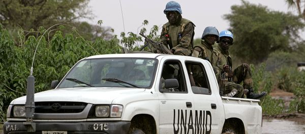 Convoy of the joint United Nations-African Union force. (File) - Sputnik International