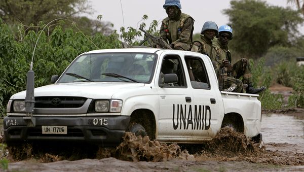 Convoy of the joint United Nations-African Union force. (File) - Sputnik International