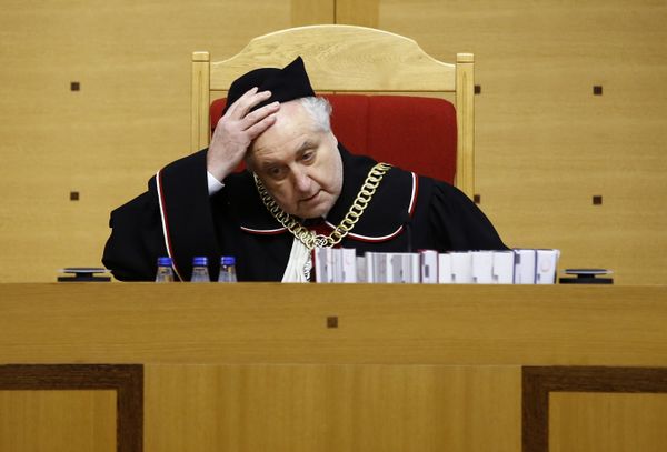 Andrzej Rzeplinski, head of Poland's Constitutional Court, attends a session at the Constitutional Tribunal in Warsaw, Poland March 8, 2016.  - Sputnik International