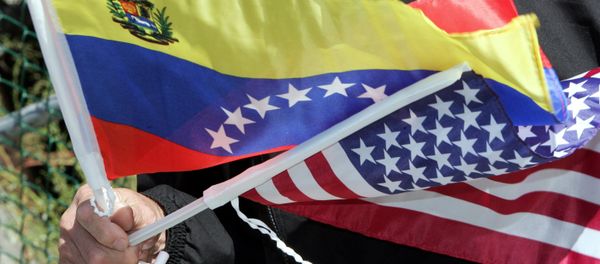 Flags of Venezuela and the USA Flags of Venezuela and the USA - Sputnik International