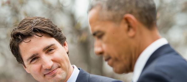 Trudeau visits with Obama Trudeau visits with Obama - Sputnik International