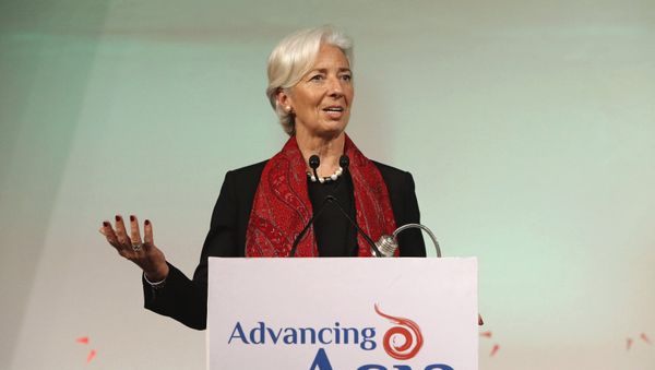 International Monetary Fund (IMF) Managing Director Christine Lagarde addresses the gathering during her closing remarks at the Advancing Asia: Investing for the Future conference in New Delhi, India, March 13, 2016 International Monetary Fund (IMF) Managing Director Christine Lagarde addresses the gathering during her closing remarks at the Advancing Asia: Investing for the Future conference in New Delhi, India, March 13, 2016 - Sputnik International