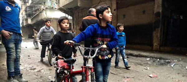 Children in Nubel, north of Aleppo province in Syria Children in Nubel, north of Aleppo province in Syria - Sputnik International