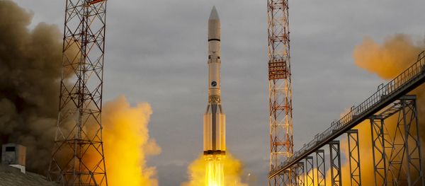 The Proton-M rocket, carrying the ExoMars 2016 spacecraft to Mars, blasts off from the launchpad at the Baikonur cosmodrome, Kazakhstan, March 14, 2016 The Proton-M rocket, carrying the ExoMars 2016 spacecraft to Mars, blasts off from the launchpad at the Baikonur cosmodrome, Kazakhstan, March 14, 2016 - Sputnik International
