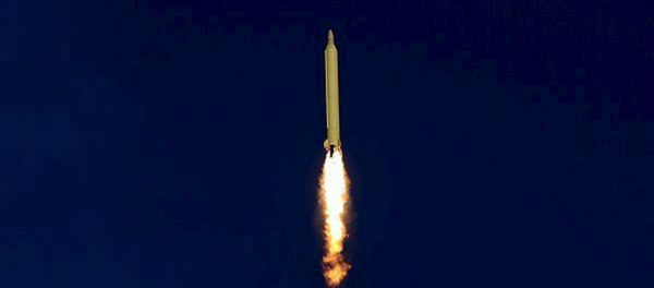 A ballistic missile is launched and tested in an undisclosed location, Iran, in this handout photo released by Farsnews on March 9, 2016 A ballistic missile is launched and tested in an undisclosed location, Iran, in this handout photo released by Farsnews on March 9, 2016 - Sputnik International