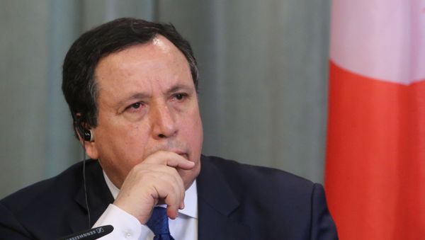 Meeting of Russian Foreign Minister Sergei Lavrov and Tunisian Foreign Minister Khemaies Jhinaoui - Sputnik International