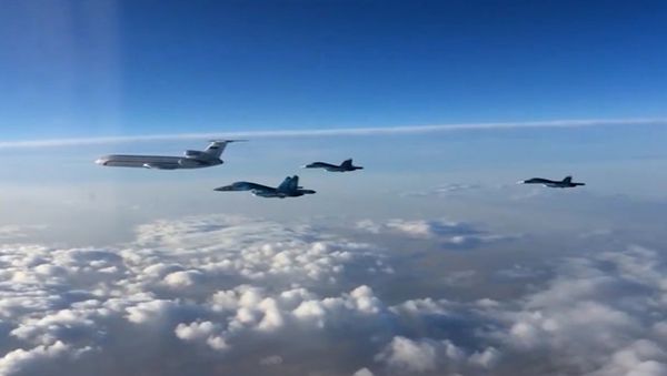 First group of Russian Aerospace Force aircraft redeploys from Hmeimim to Russia - Sputnik International