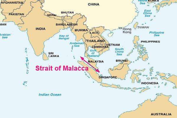 Map of the Strait of Malacca, a potential bottleneck for Chinese ships in case of tensions with Washington - Sputnik International