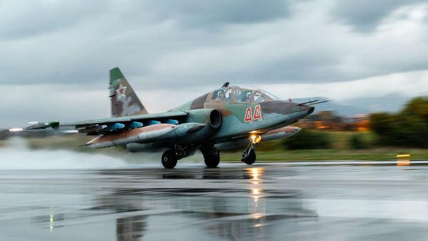 Russian Aerospace Forces aircraft leave Hmeimim airbase in Syria - Sputnik International