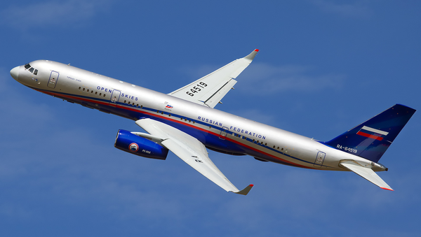 A Russian Air Force Tupolev Tu-214OS at Ramenskoye Airport (UUBW) - Sputnik International