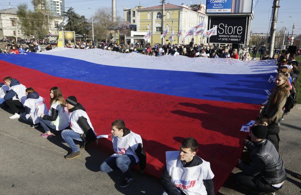 Scene from official celebrations organized in Simferopol marking the second anniversary of the referendum to determine Crimea's fate. Scene from official celebrations organized in Simferopol marking the second anniversary of the referendum to determine Crimea's fate. - Sputnik International