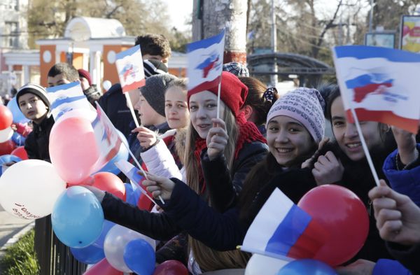 Marking the second anniversary of the referendum to rejoin Russia. - Sputnik International