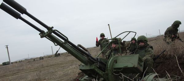 An anti-aircraft gun ZU-23 An anti-aircraft gun ZU-23 - Sputnik International
