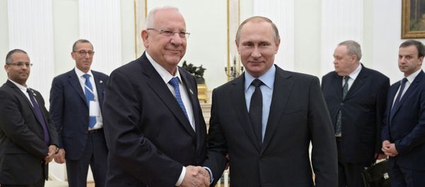 Russian President Vladimir Putin's meeting with President of Israel Reuven Rivlin Russian President Vladimir Putin's meeting with President of Israel Reuven Rivlin - Sputnik International