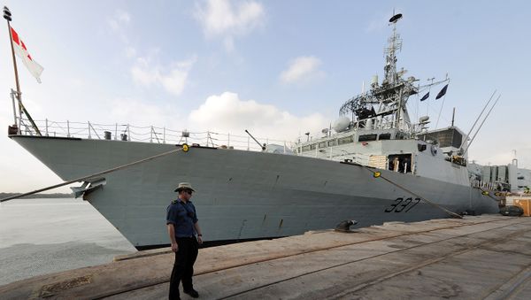 The Canadian frigate HMCS Fredericton docks in Mombasa harbor. (File) The Canadian frigate HMCS Fredericton docks in Mombasa harbor. (File) - Sputnik International