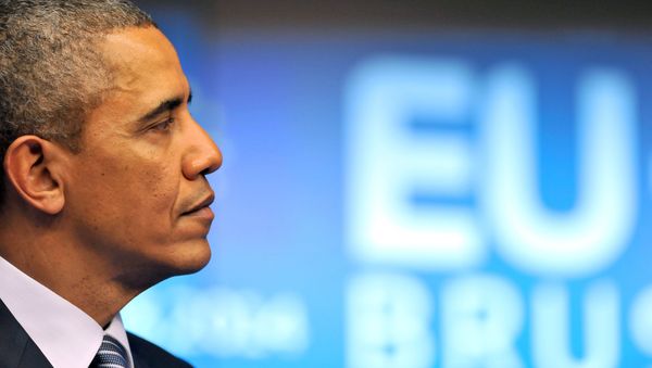 US President Barack Obama holds a press conference during the EU-US Summit at the European Headquarters in Brussels on March 26, 2014. US President Barack Obama holds a press conference during the EU-US Summit at the European Headquarters in Brussels on March 26, 2014. - Sputnik International