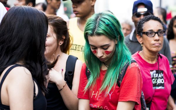 People demonstrate in support of Brazil's President Dilma Rousseff's appointment of Brazil's former President Luiz Inacio Lula da Silva as her chief of staff, at Paulista avenue in Sao Paulo, Brazil - Sputnik International