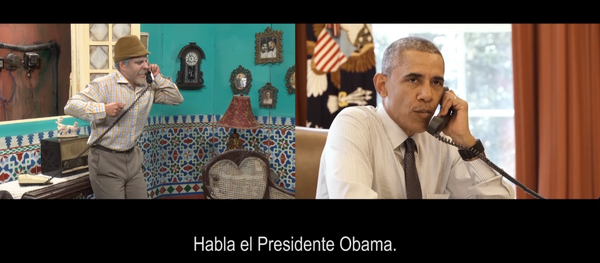 US President Barack Obama has recorded a skit with well-known Cuban comedian a day before his historic visit to Havana. - Sputnik International