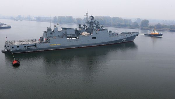 Admiral Essen frigate puts to sea for mechanical run tests. File photo - Sputnik International