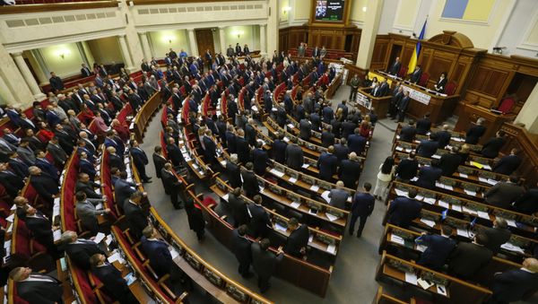 Ukrainian deputies attend a parliament session in Kiev, Ukraine, March 15, 2016 Ukrainian deputies attend a parliament session in Kiev, Ukraine, March 15, 2016 - Sputnik International