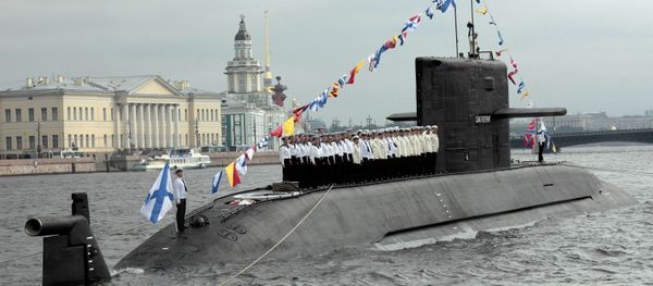 Rehearsal for military parade marking Navy Day, St. Petersburg Rehearsal for military parade marking Navy Day, St. Petersburg - Sputnik International