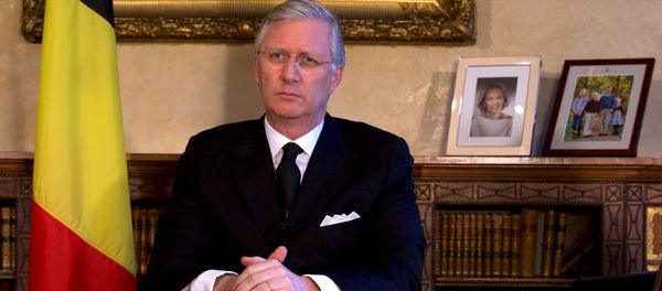 Belgian King Philippe delivers a speech from Brussels Royal Palace following bomb attacks in Brussels and Belgium's National airport of Zaventem , Belgium March 22, 2016 Belgian King Philippe delivers a speech from Brussels Royal Palace following bomb attacks in Brussels and Belgium's National airport of Zaventem , Belgium March 22, 2016 - Sputnik International