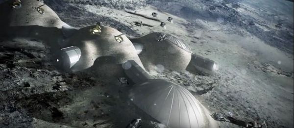 Moon Village, computer render by European Space Agency Moon Village, computer render by European Space Agency - Sputnik International