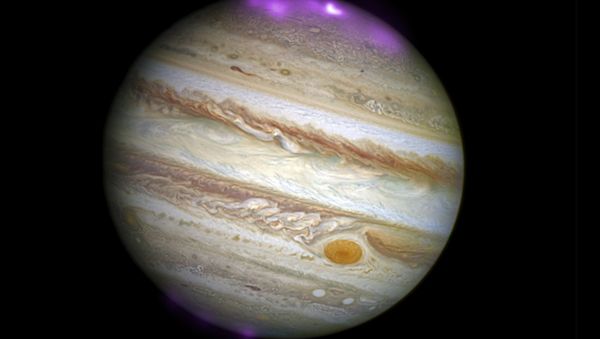Solar Storms Ignite X-ray Northern Lights on Jupiter Solar Storms Ignite X-ray Northern Lights on Jupiter - Sputnik International