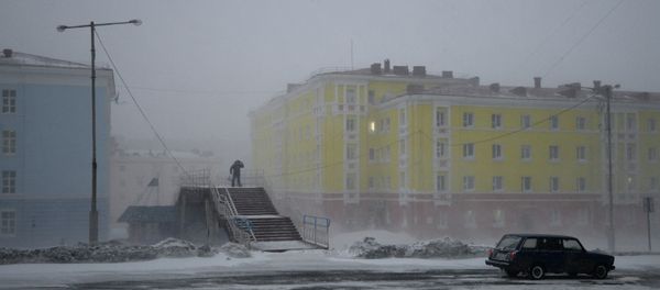 Snowstorm in Norilsk. File photo Snowstorm in Norilsk. File photo - Sputnik International